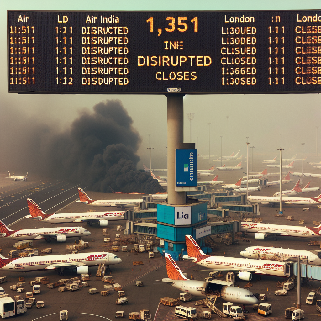 Air India Flights Disrupted as London Airport Closes Due to Fire Affecting 1,351 Flights