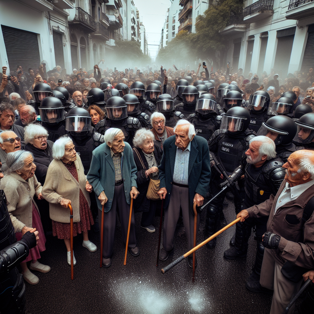 Argentine Police Clash with Pensioners in Violent Confrontation