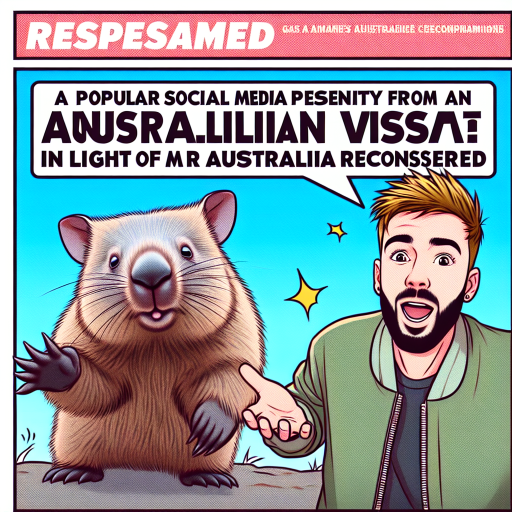 Australia Reassesses Visa of US Influencer After Wombat Incident