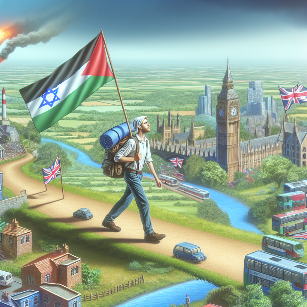 British Playwright Embarks on Daylong Walk for Gaza Solidarity