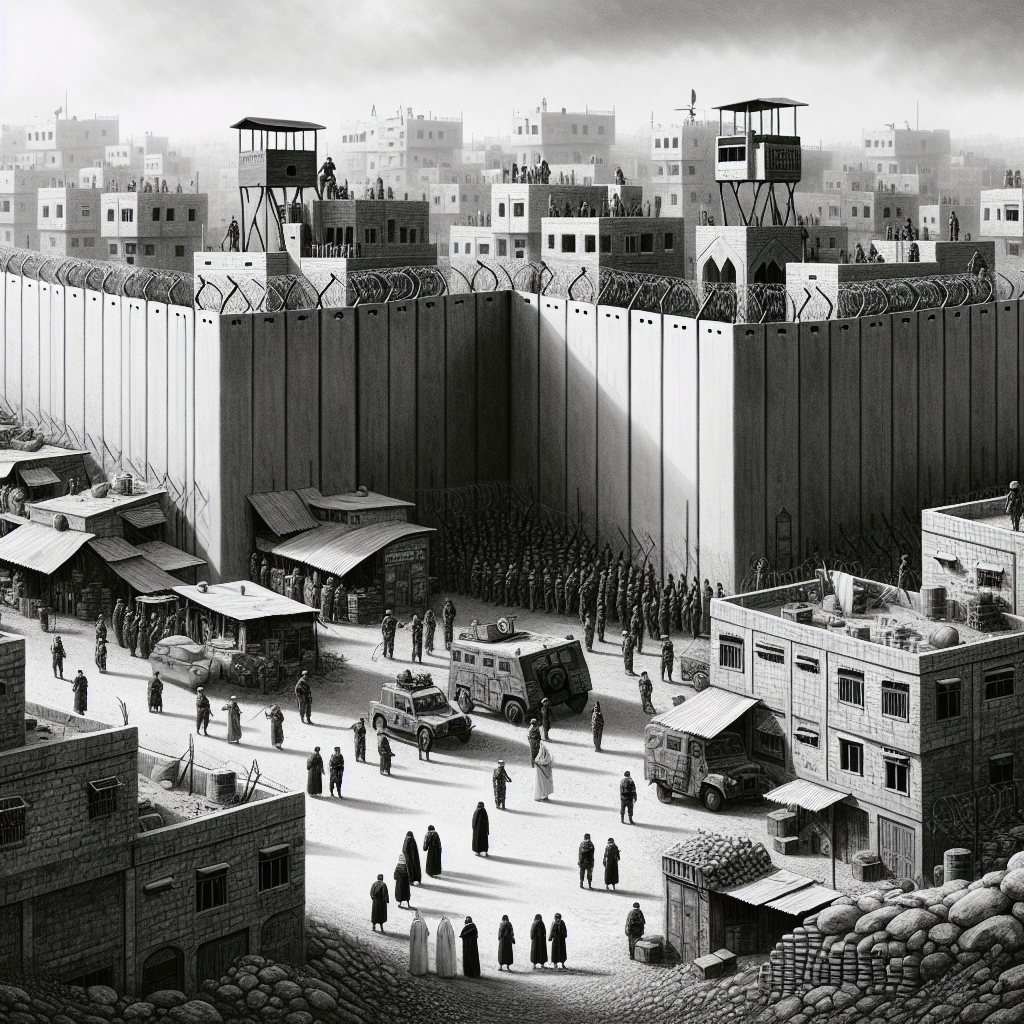 'Checkpoint Horror: The Israeli Barrier Haunting a Palestinian Town'