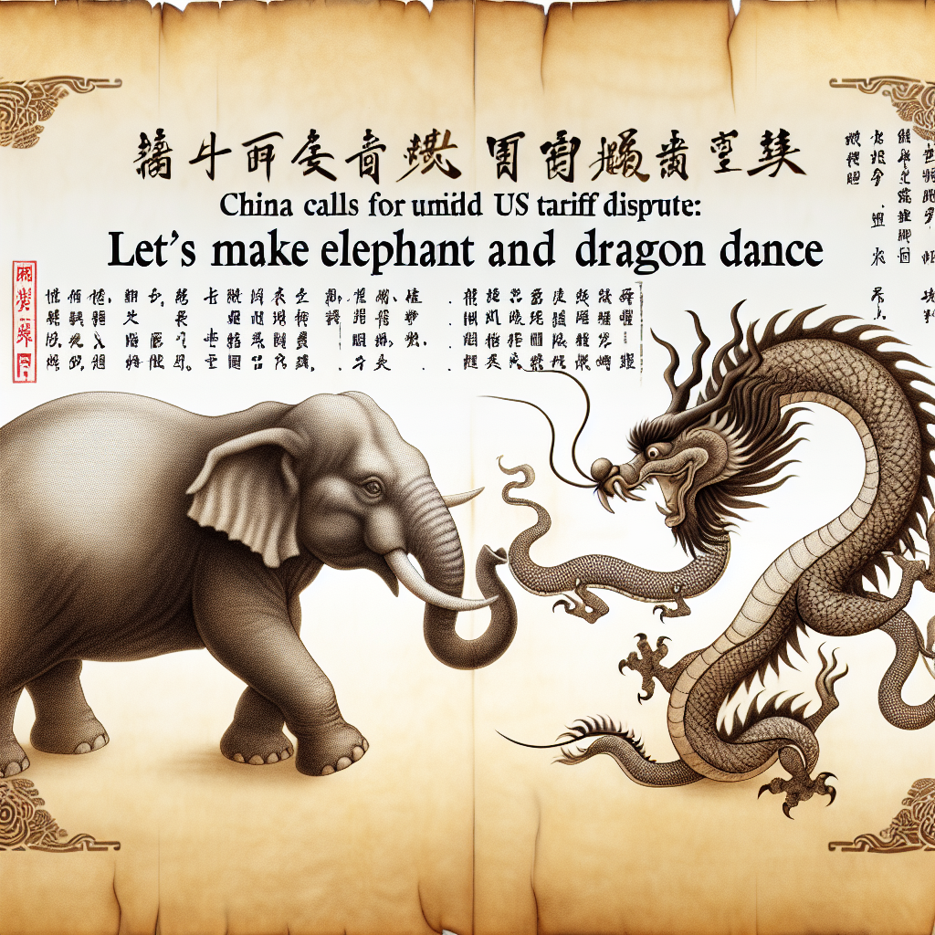"China Minister Calls for Unity Amid US Tariff Dispute: 'Let's Make Elephant and Dragon Dance'"