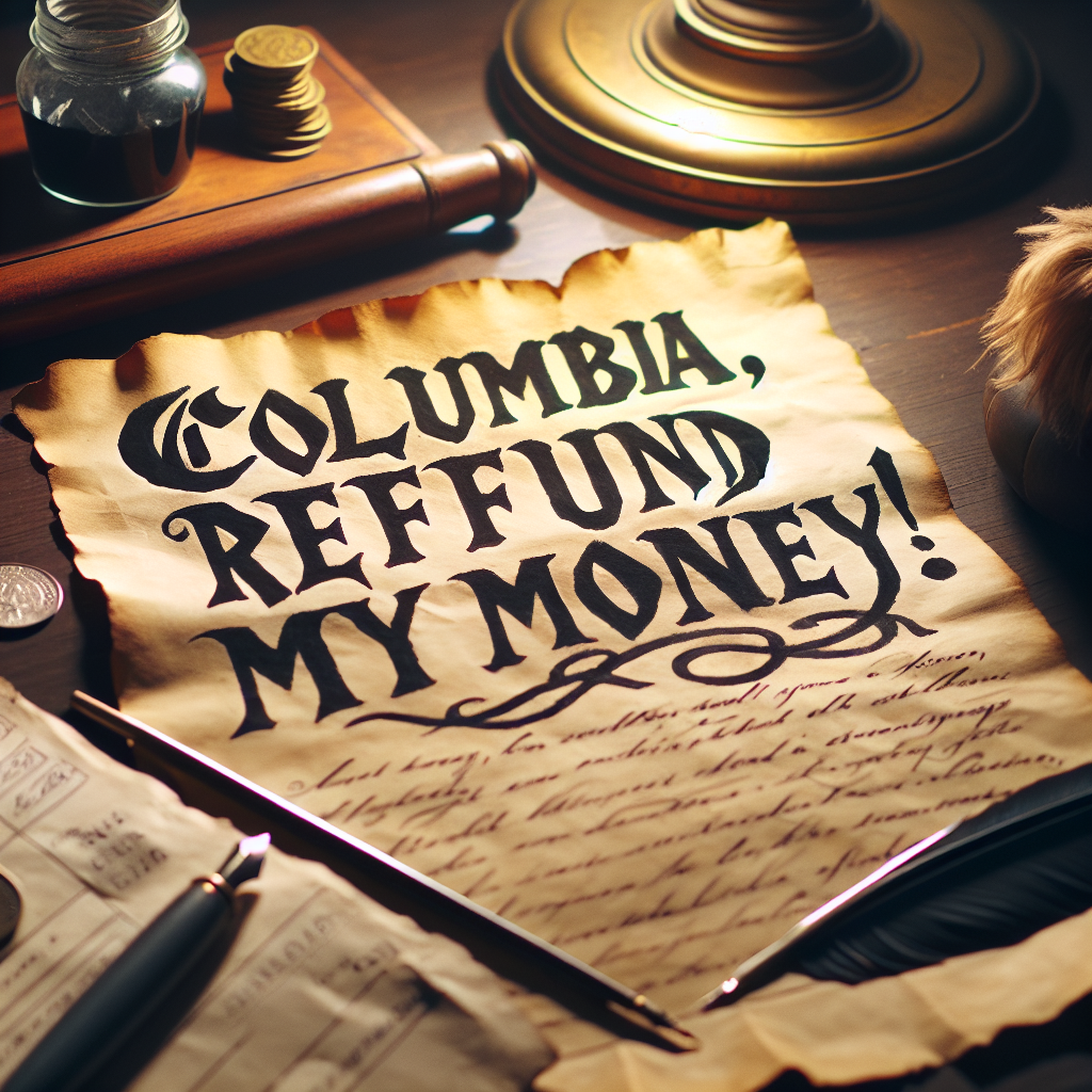 Columbia, Refund My Money!