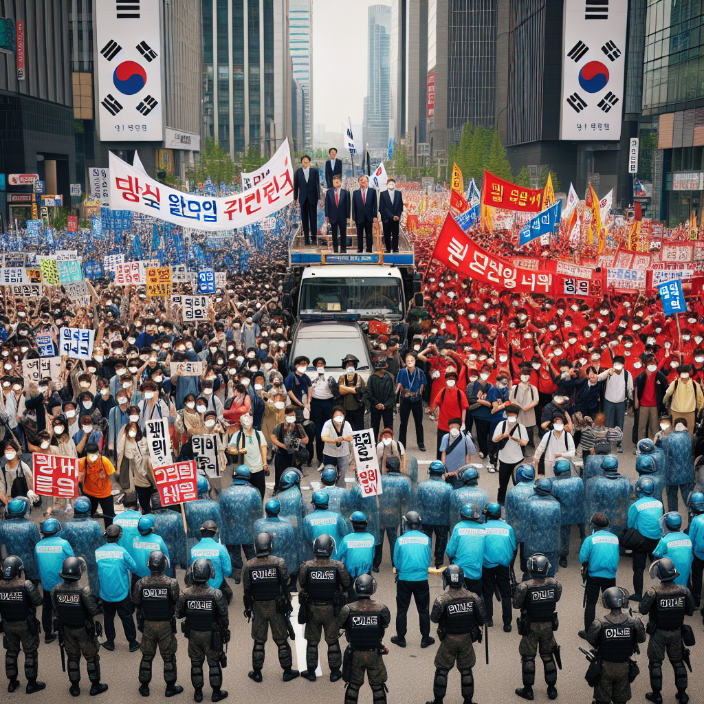 Competing Protests Emerge in South Korea Ahead of Presidential Impeachment Decision