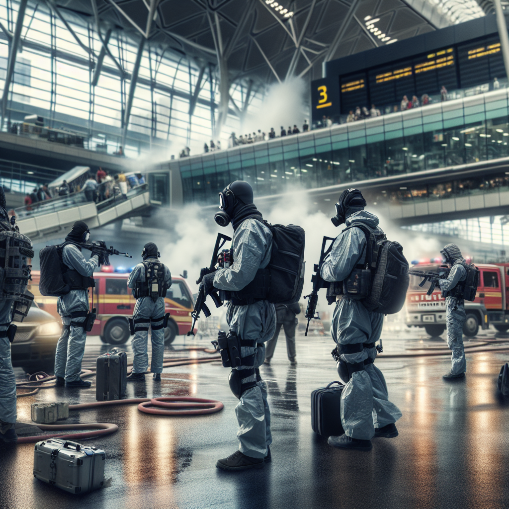 Counter-Terrorism Unit Investigates Fire Incident at London Airport