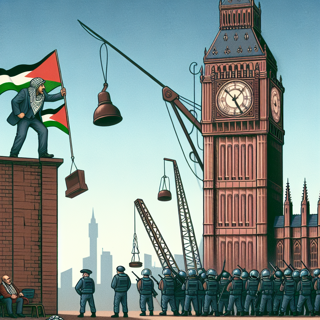 Court Appearance for Man Who Climbed 'Big Ben' with Palestinian Flag
