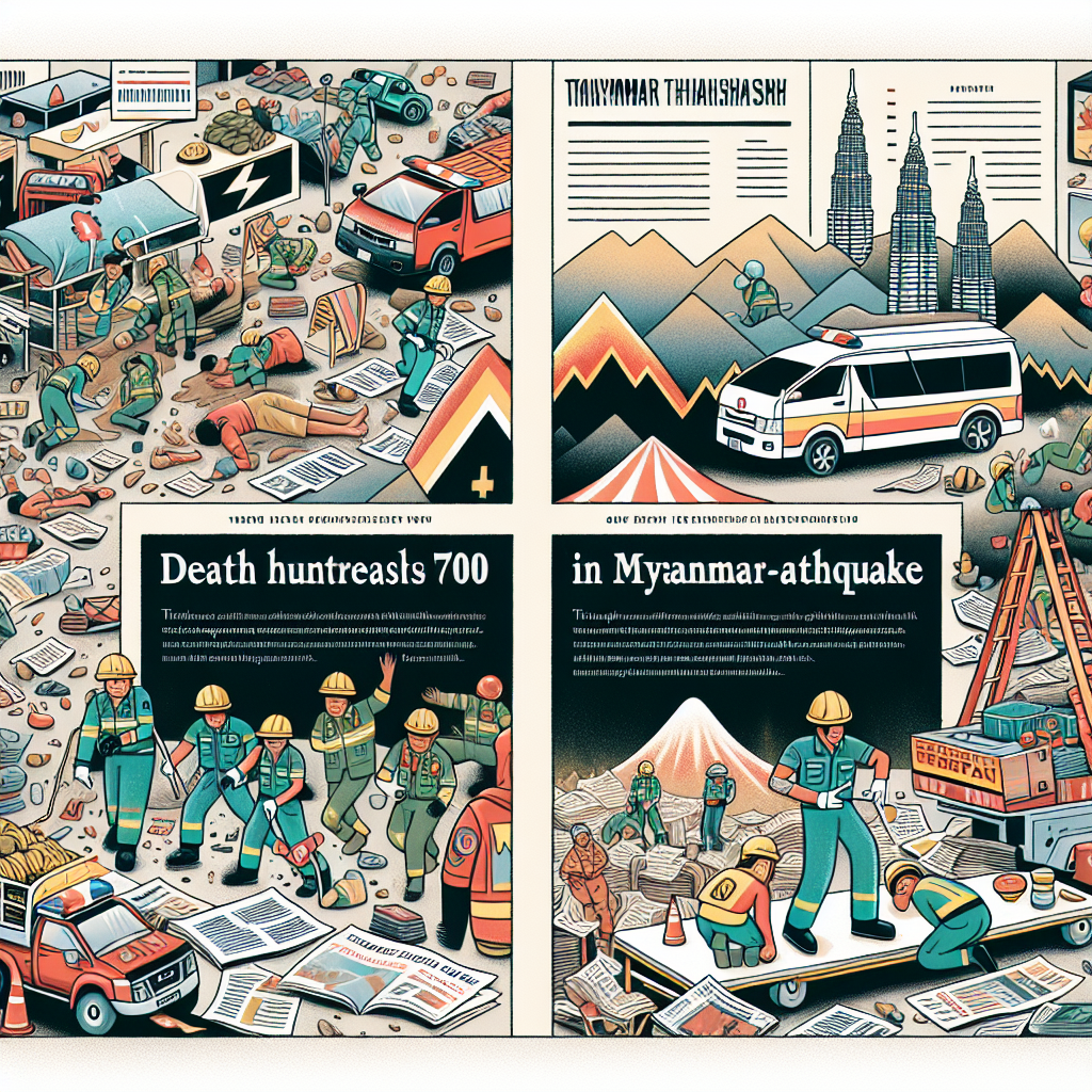 Death Toll Surpasses 700 in Myanmar-Thailand Earthquake