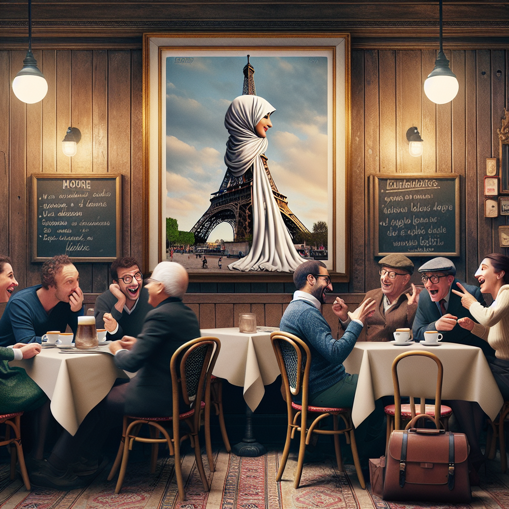 Debate Ignites in France Over Ad Depicting Eiffel Tower in Hijab