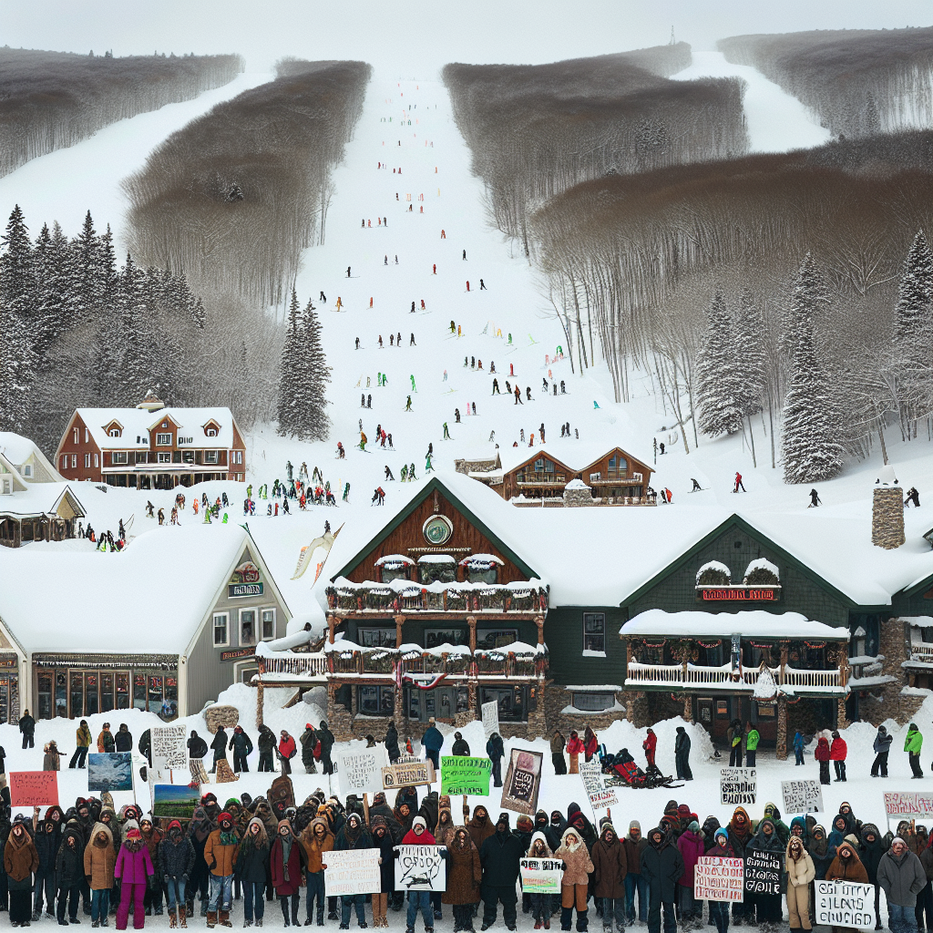 Demonstrators Gather Near Vermont Ski Resort Ahead of JD Vance's Family Vacation