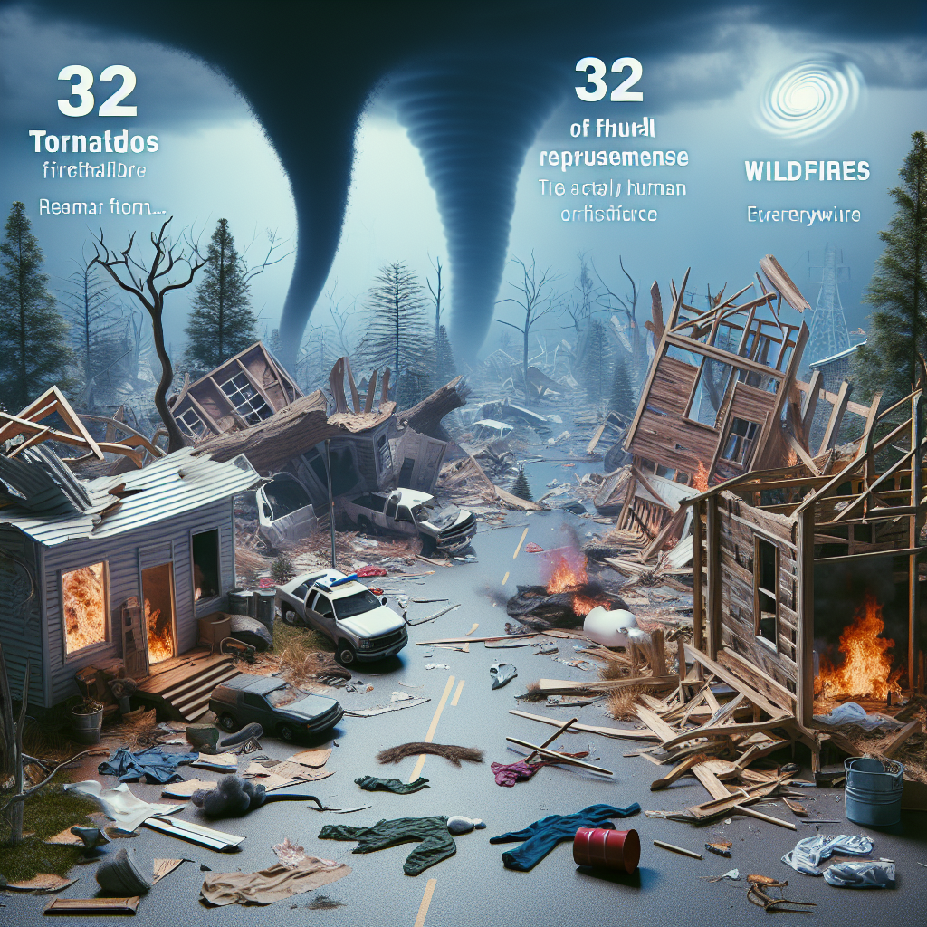 Devastating Storms Ravage U.S., Leaving 32 Dead Amid Tornadoes, Wildfires, and Dust Storms