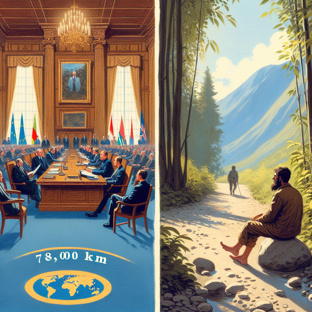 Diplomatic Tensions at the White House and a Contented Man 7,800 Km Away