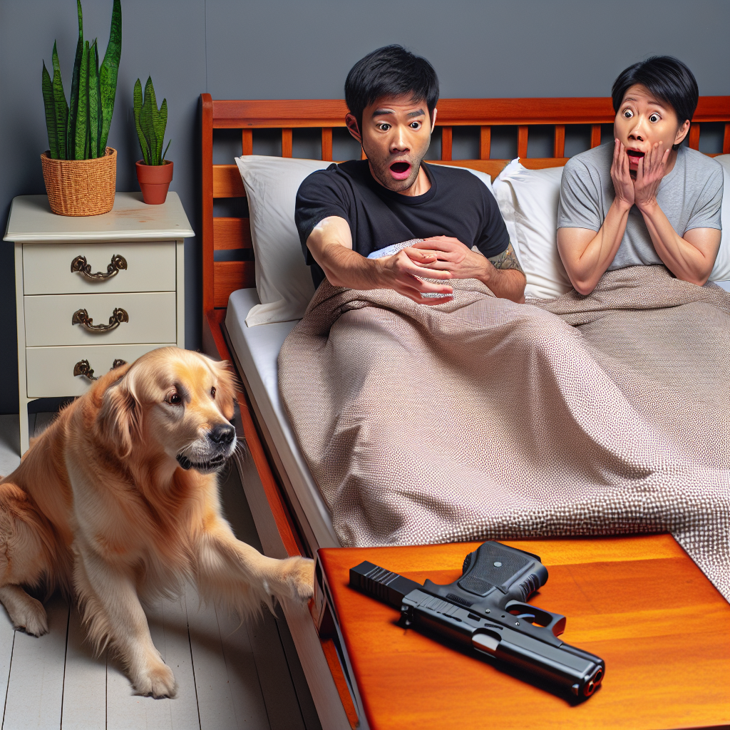 Dog Accidentally Fires Gun, Injures Man in Bed with Girlfriend