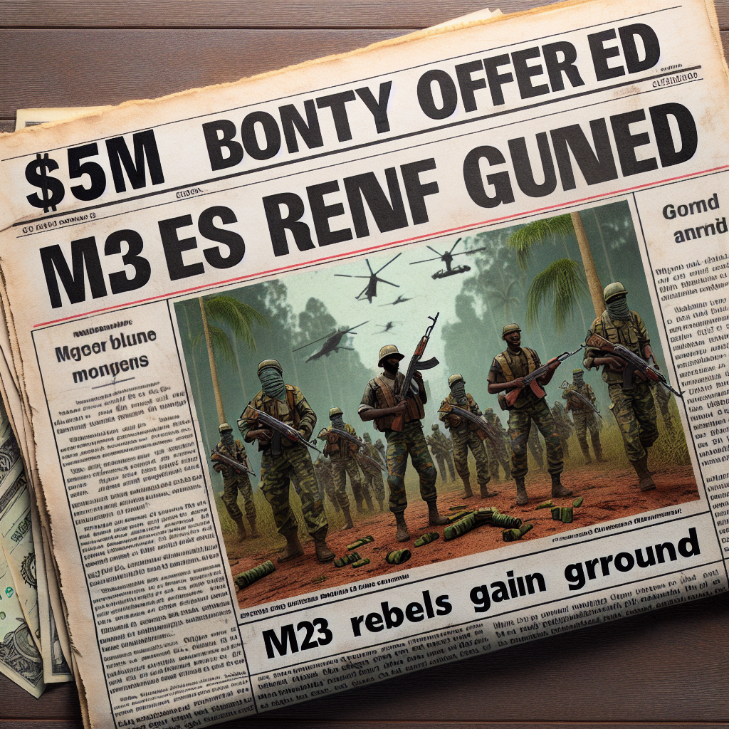 DRC Offers $5M Bounty as M23 Rebels Gain Ground