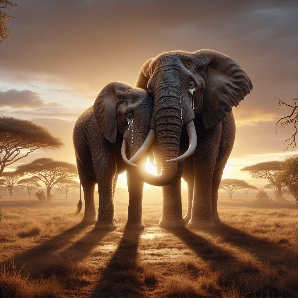 Elephant's Heartfelt Farewell to Her Partner of 25 Years Captured in Viral Video