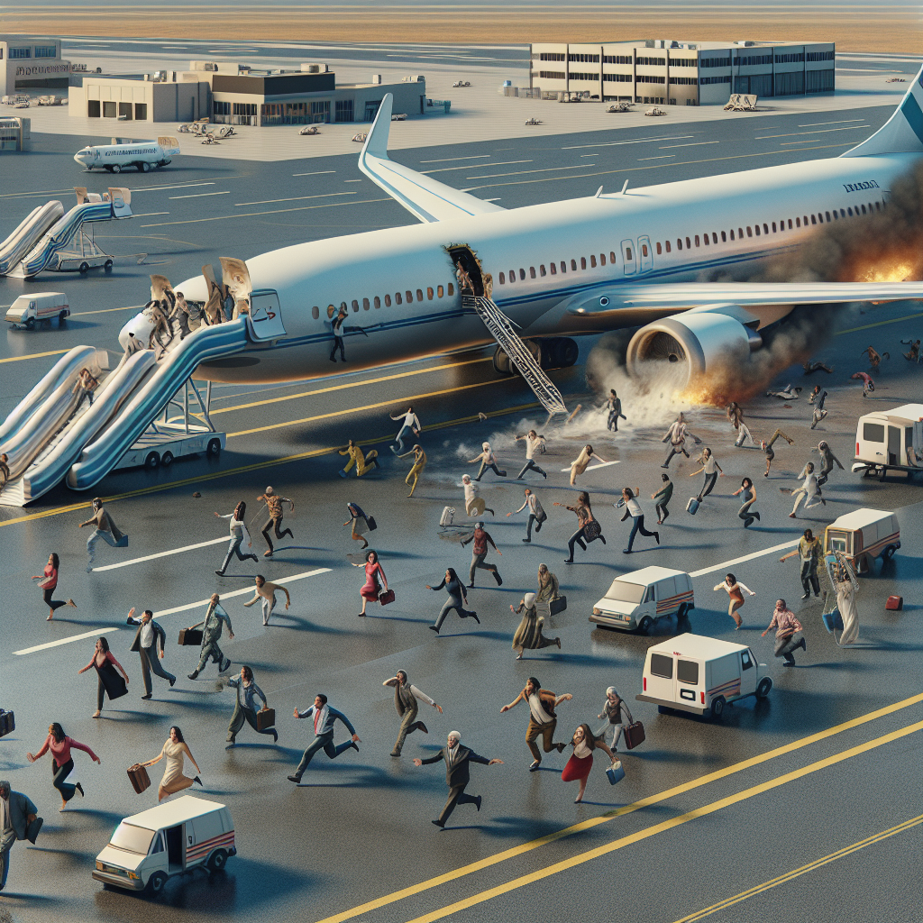 Emergency Evacuation as American Airlines Plane Catches Fire in Denver