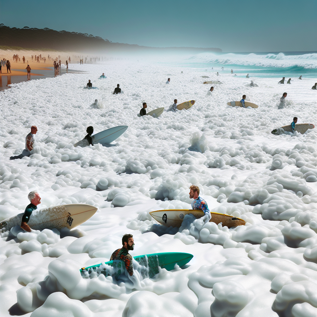 Enigmatic Sea Foam on Australian Shores Causes Illness in Over 100 Surfers