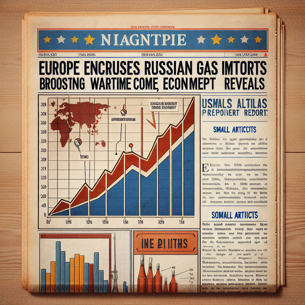 Europe Increases Russian Gas Imports, Boosting Wartime Economy, Report Reveals