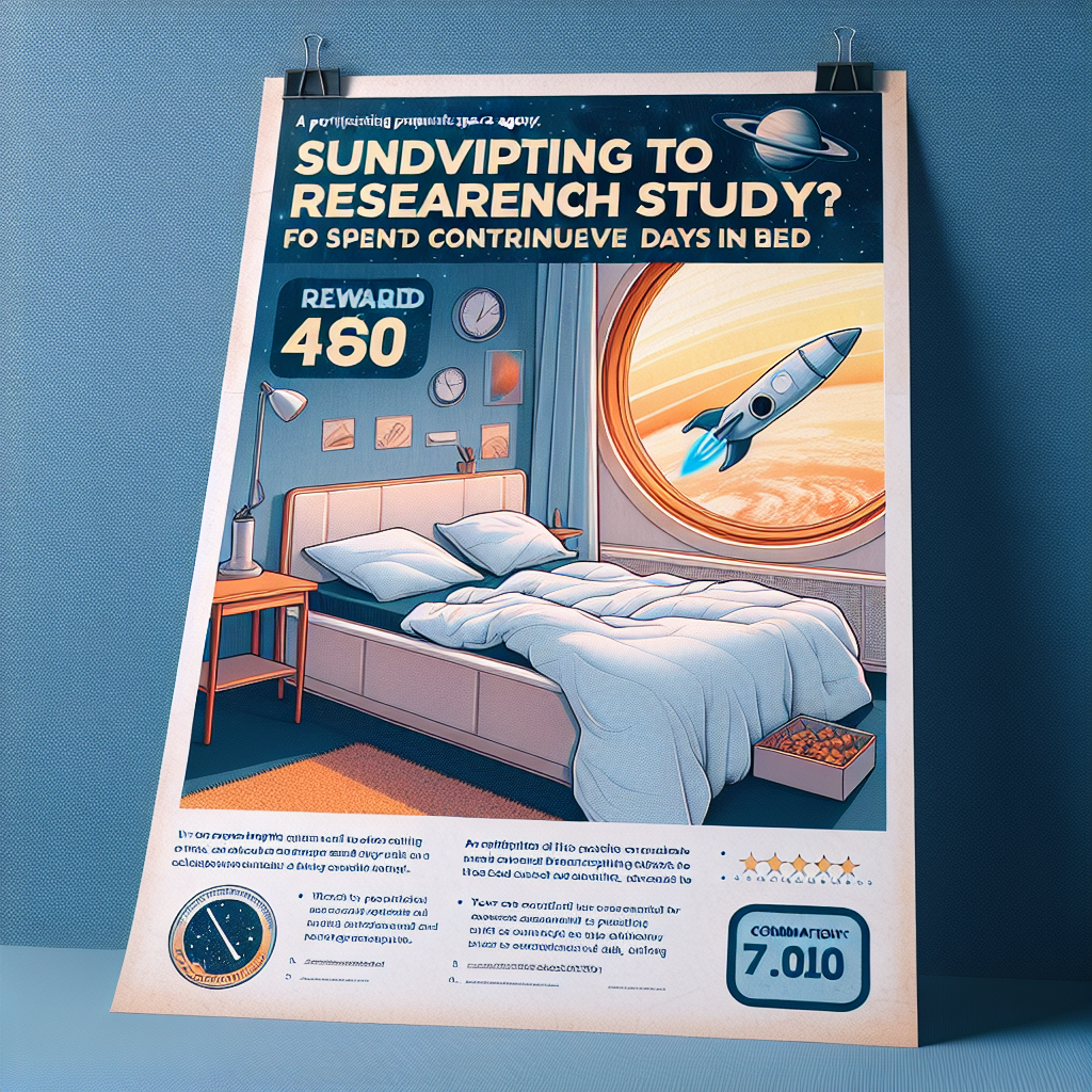 European Space Agency Offers Rs 4.7 Lakh for 10-Day Bed Rest Study