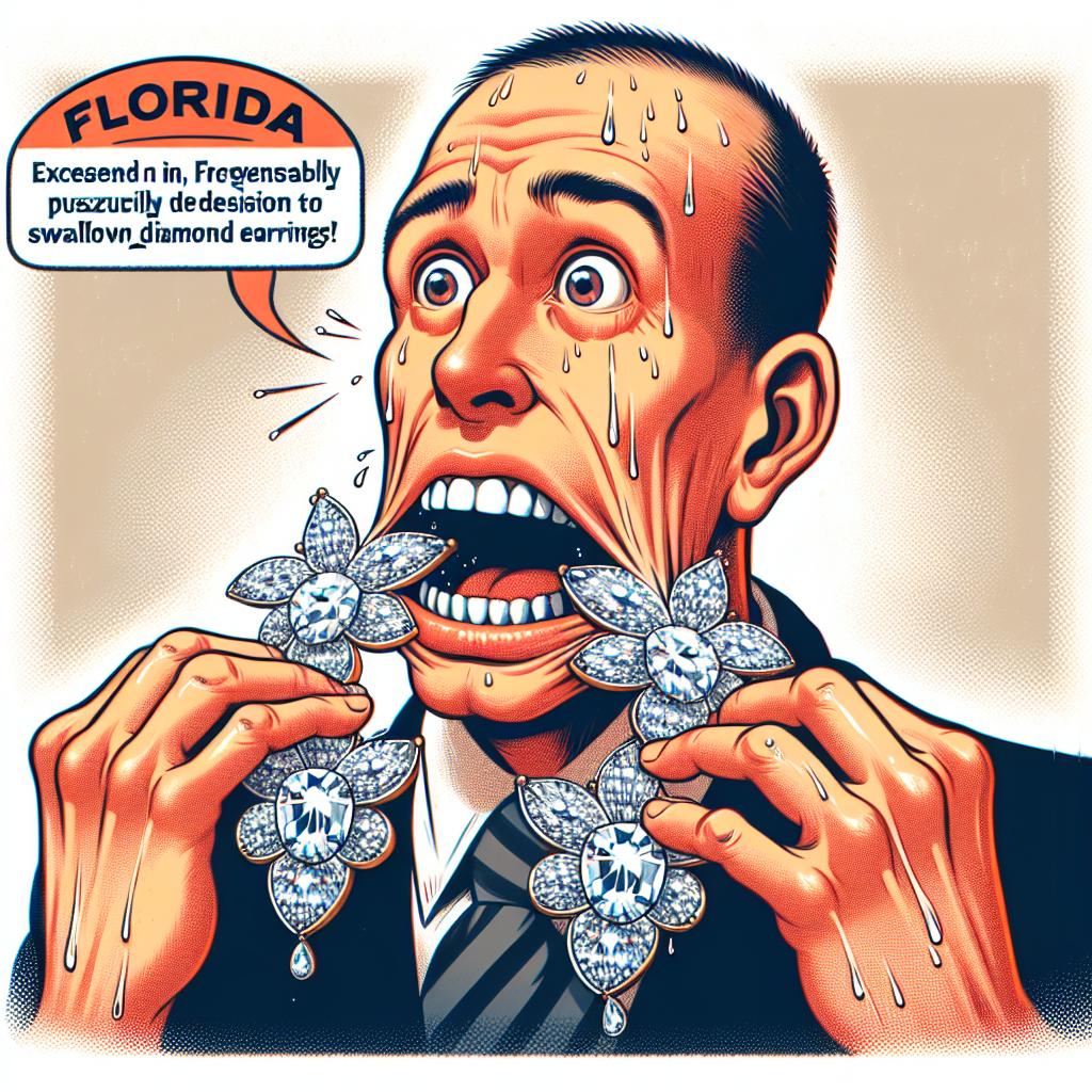 Florida Man Ingests Diamond Earrings Valued at Rs 6.7 Crore to Evade Capture