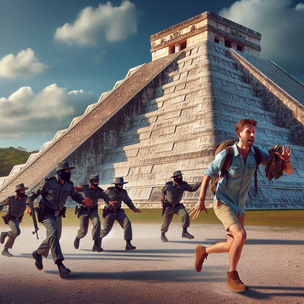 German Visitor Detained for Scaling Restricted Chichen Itza Pyramid