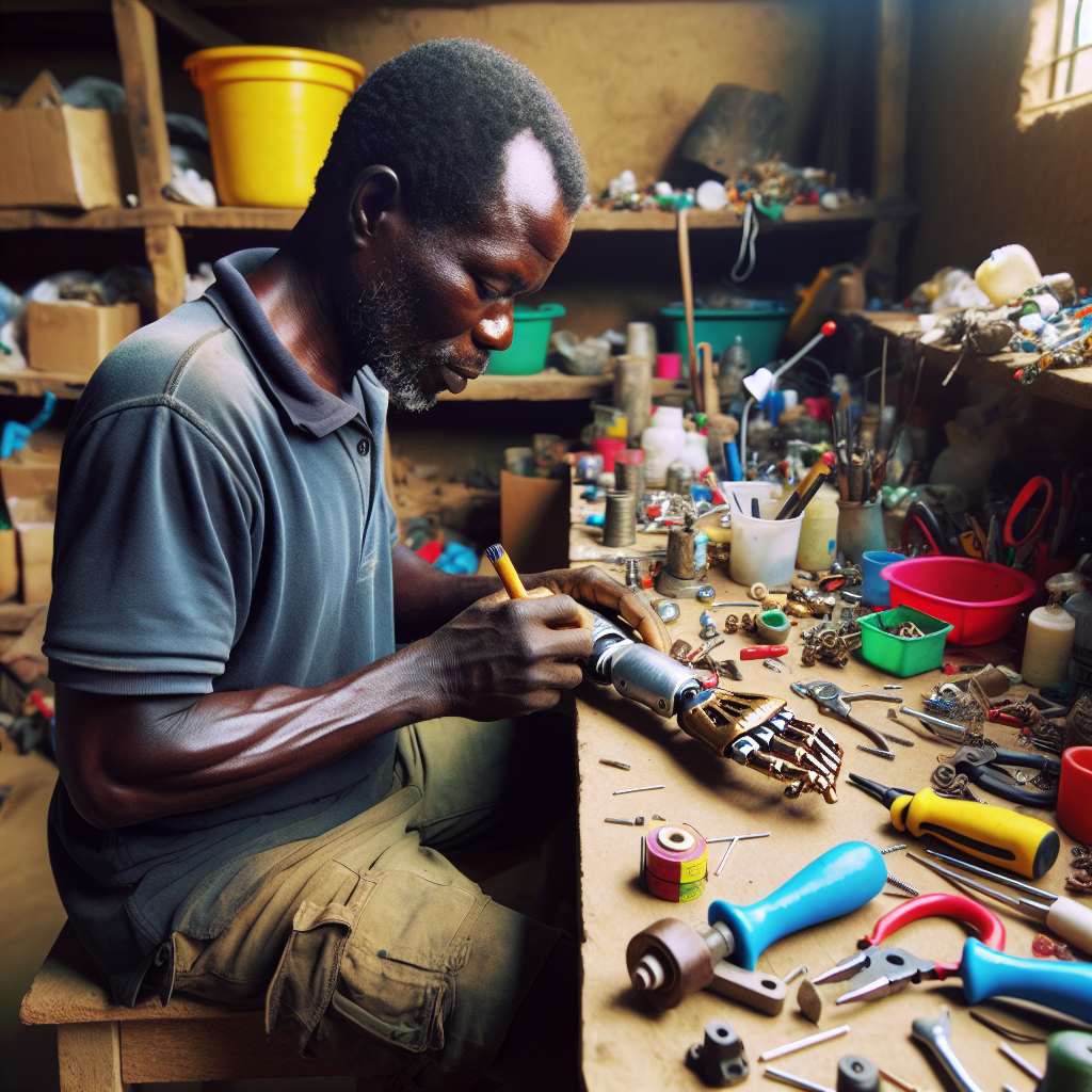 Ghanaian Innovator Creates DIY Prosthetics for Amputees