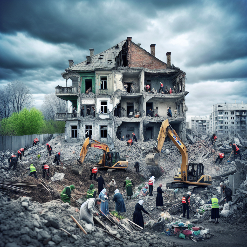 Gradual Rebuilding Prolongs Recovery in Ukrainian Town Bombed by Russia