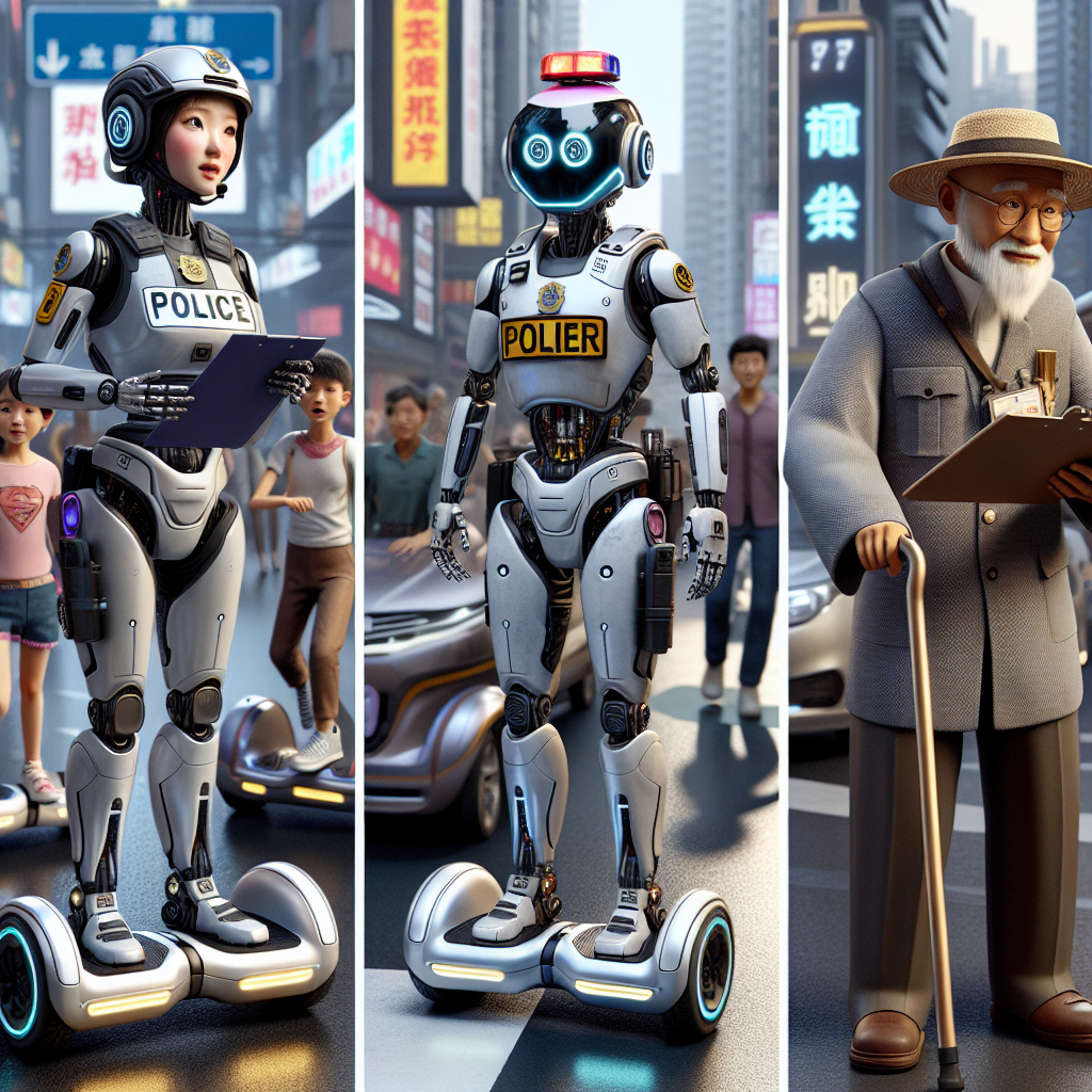 Humanoid 'Cop' Robots Patrol Chinese Streets and Engage with Citizens