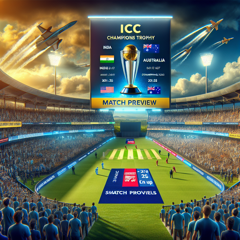 ICC Champions Trophy 2025: India vs Australia Match Preview and Streaming Details