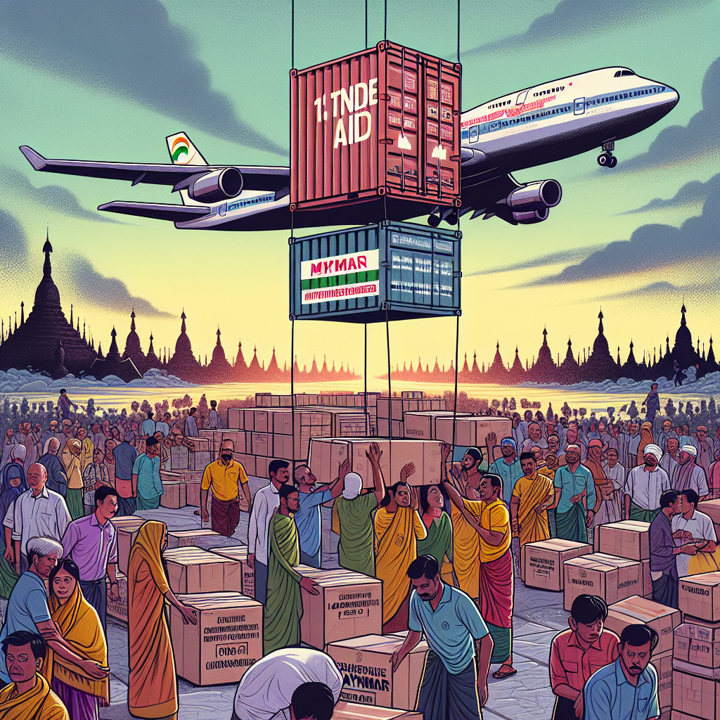 "India Delivers 15-Tonne Aid to Earthquake-Stricken Myanmar as First Responder"