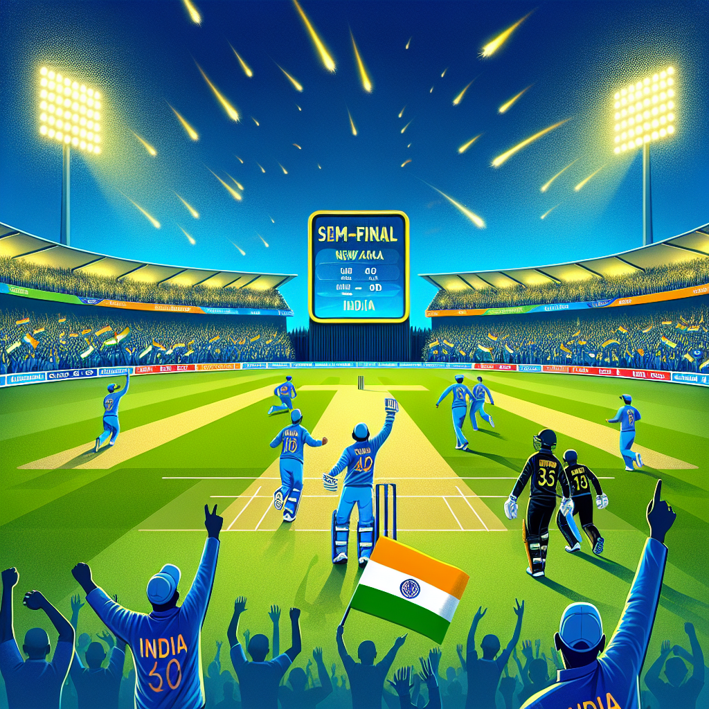 India Triumphs Over New Zealand to Set Up Semi-Final Clash with Australia in ICC Champions Trophy 2025