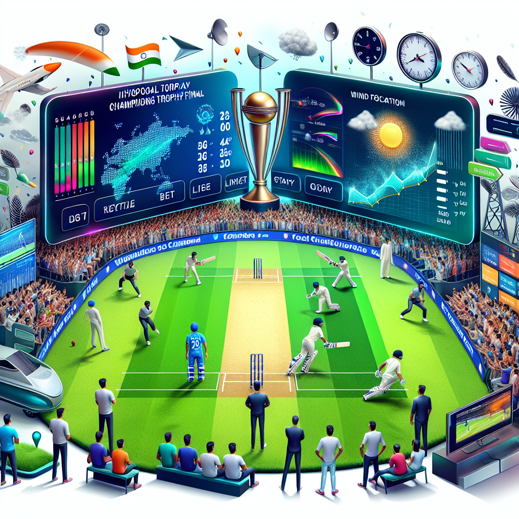 India vs New Zealand – Champions Trophy Final: Key Match-ups, Live Stream, and Weather Forecast