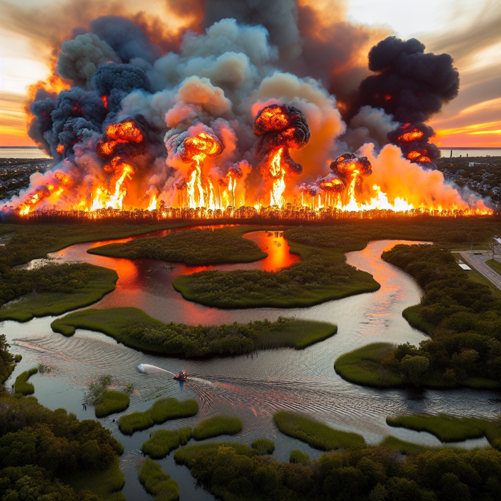 Infernos Ravage Long Island in New York