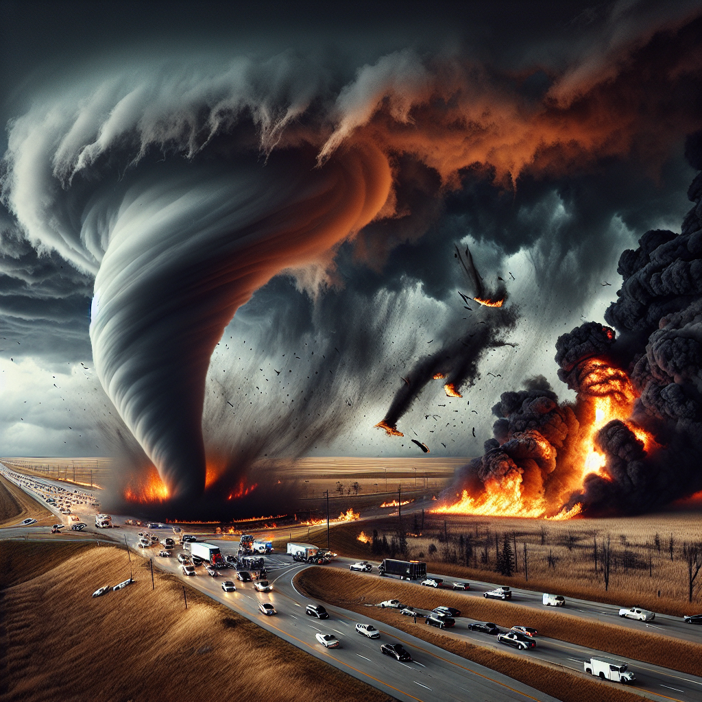 Intense Storm Unleashes Tornadoes, Accidents, and Wildfires in Central US
