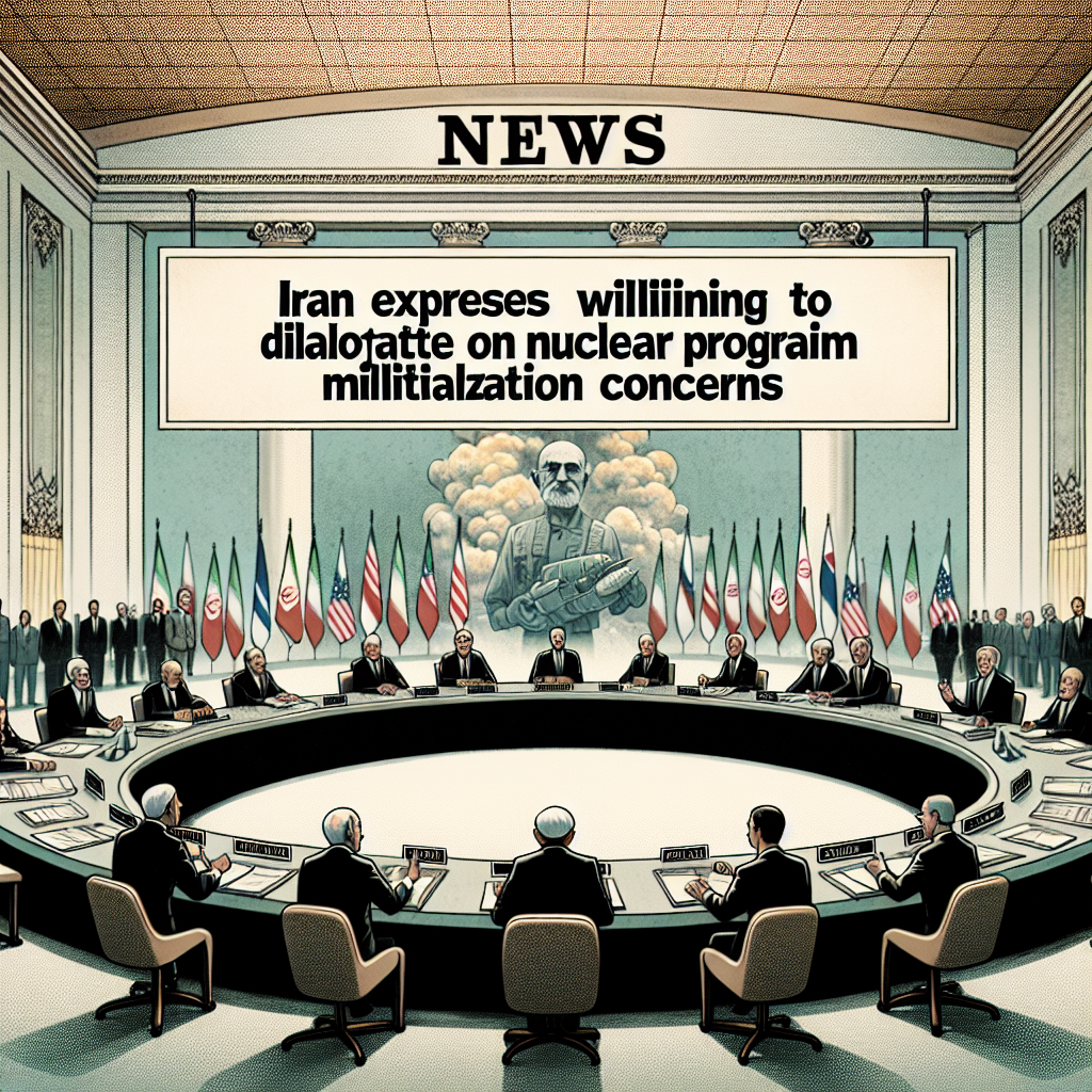 Iran Expresses Willingness for Dialogue on Nuclear Program Militarization Concerns