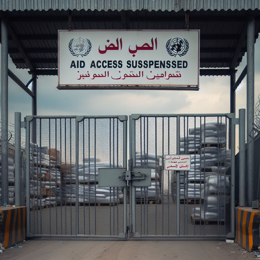 Israel Suspends Aid Access to Gaza