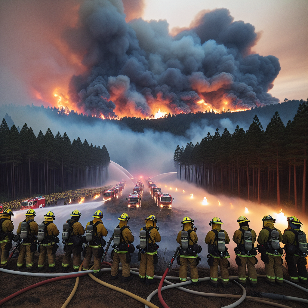 Japan Mobilizes 2,000 Firefighters to Combat Largest Forest Fire in Decades