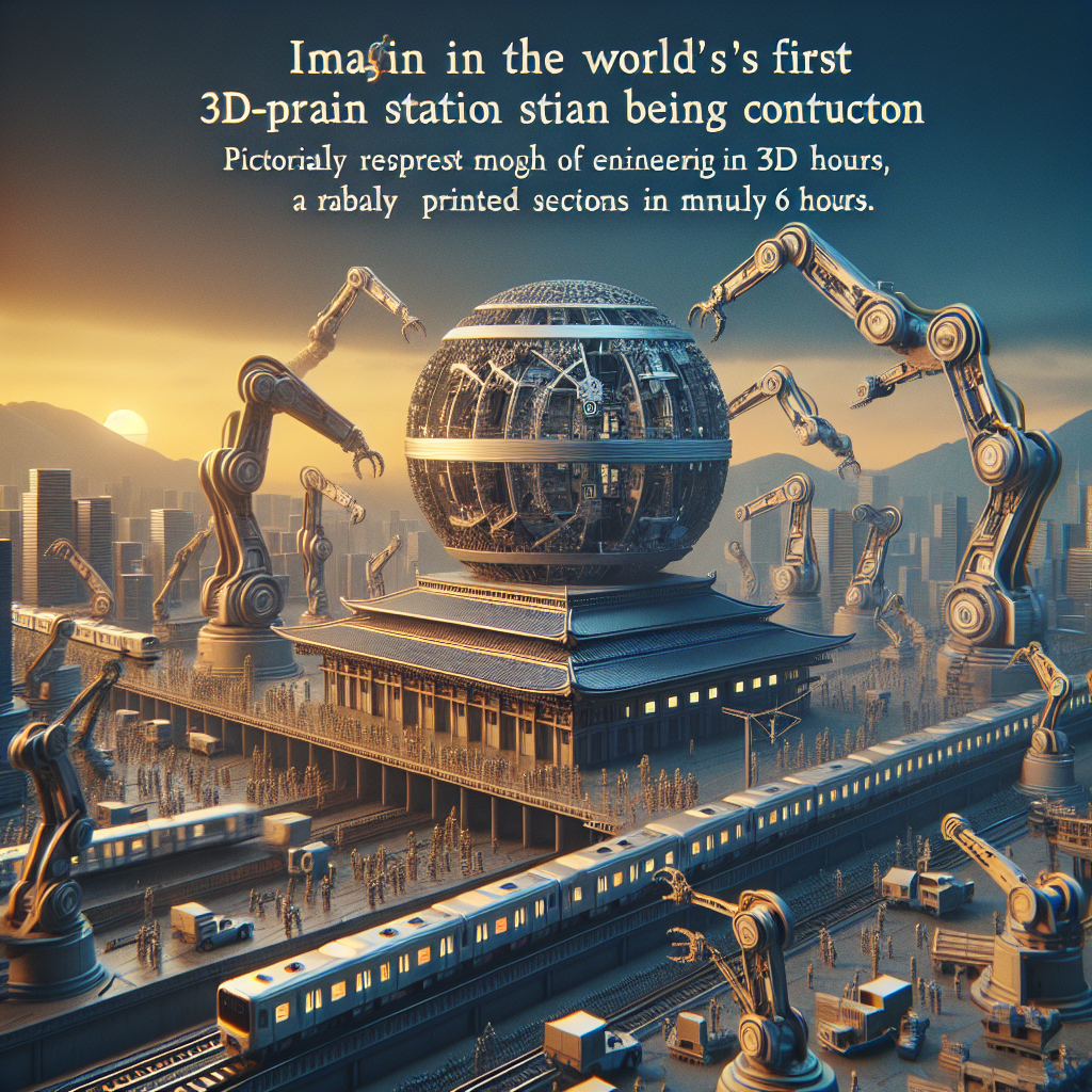Japan to Construct World's First 3D-Printed Train Station in Only 6 Hours