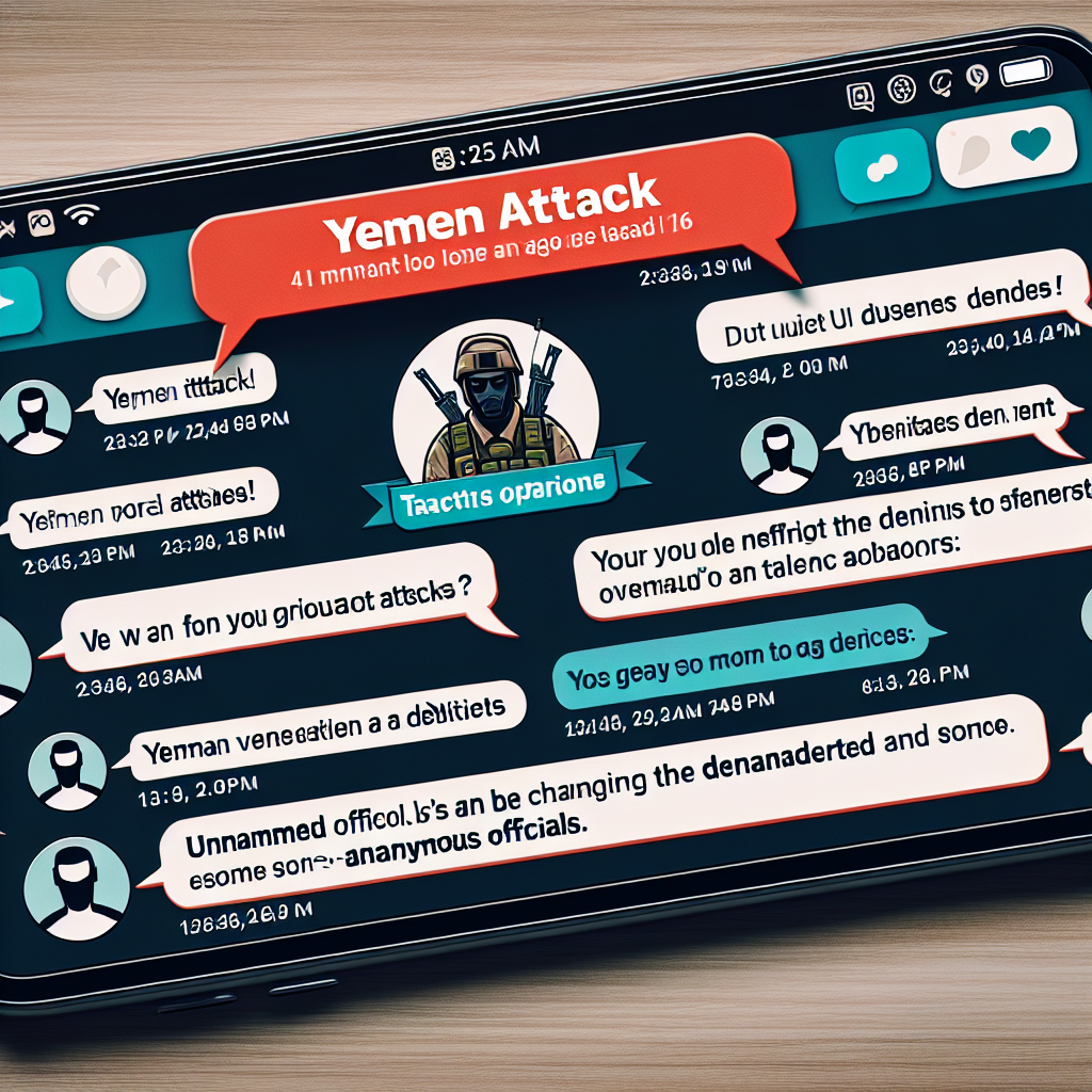 Leaked Yemen Attack Group Chat Challenges US Officials' Denials
