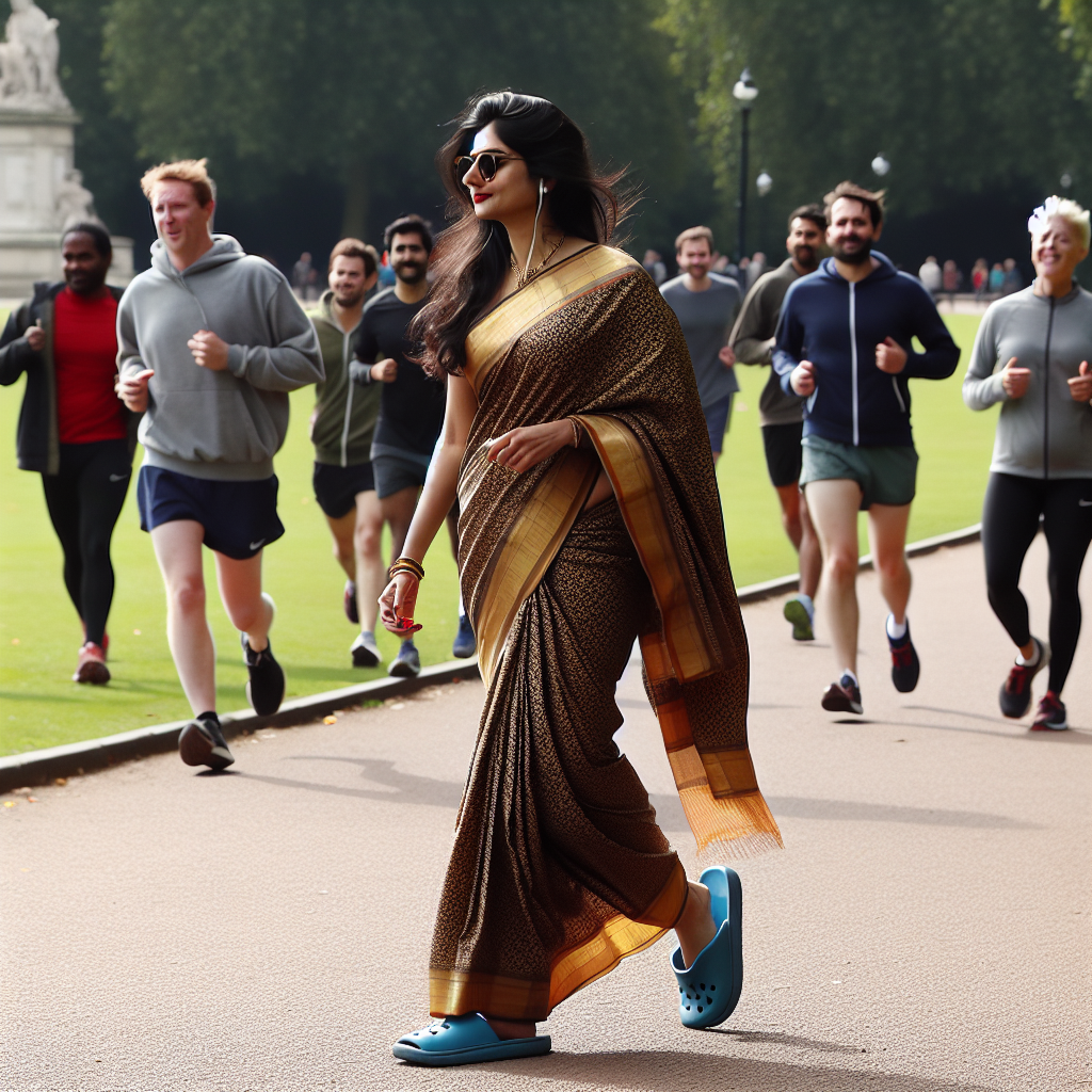 Mamata Banerjee Takes a Jog in Saree and Slippers at London's Hyde Park