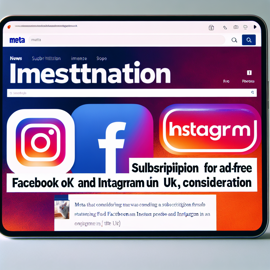 Meta Considers Subscription Fee for Ad-Free Facebook and Instagram in the UK