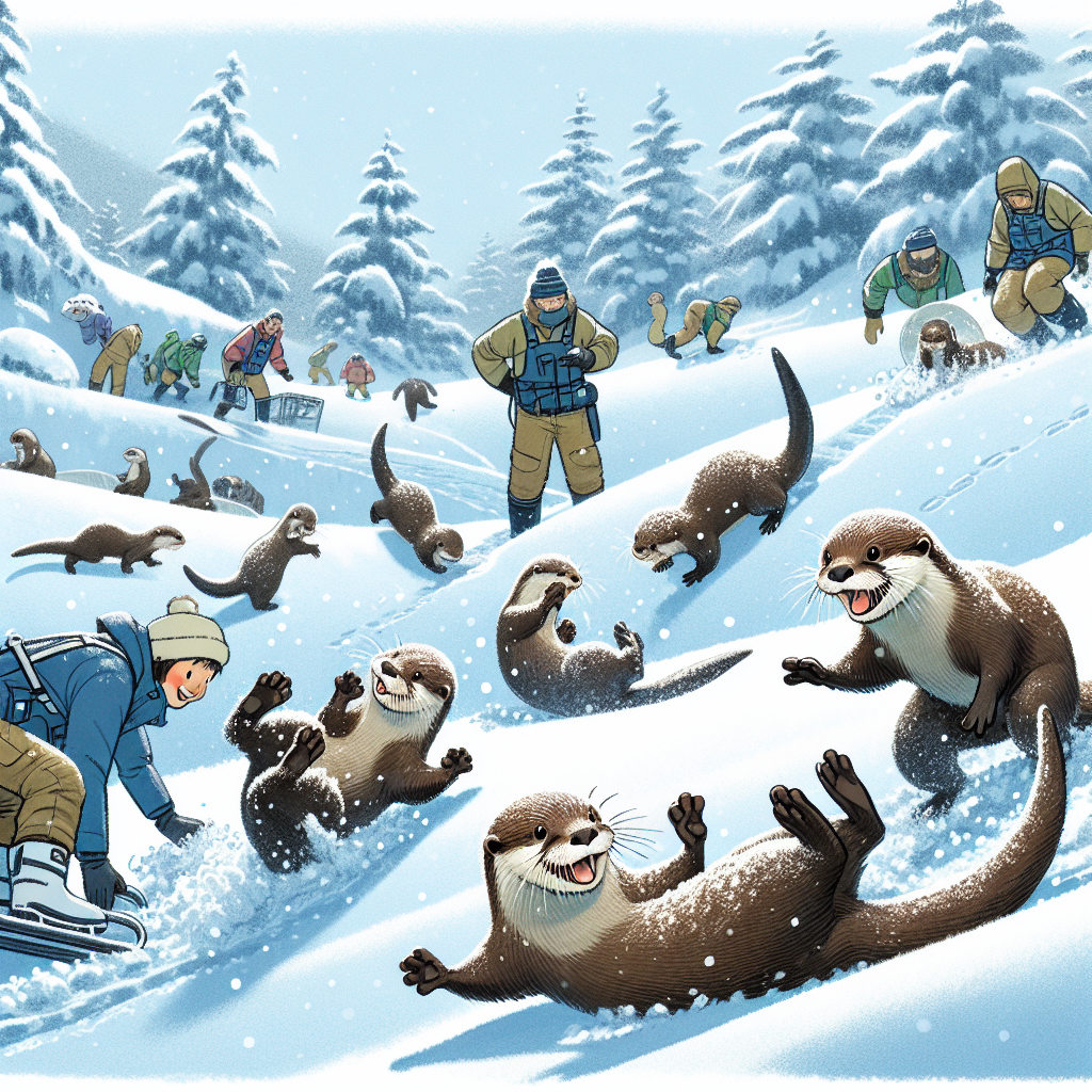 Otters on the Loose: Playful Snow Adventures Amid Ongoing Zoo Search