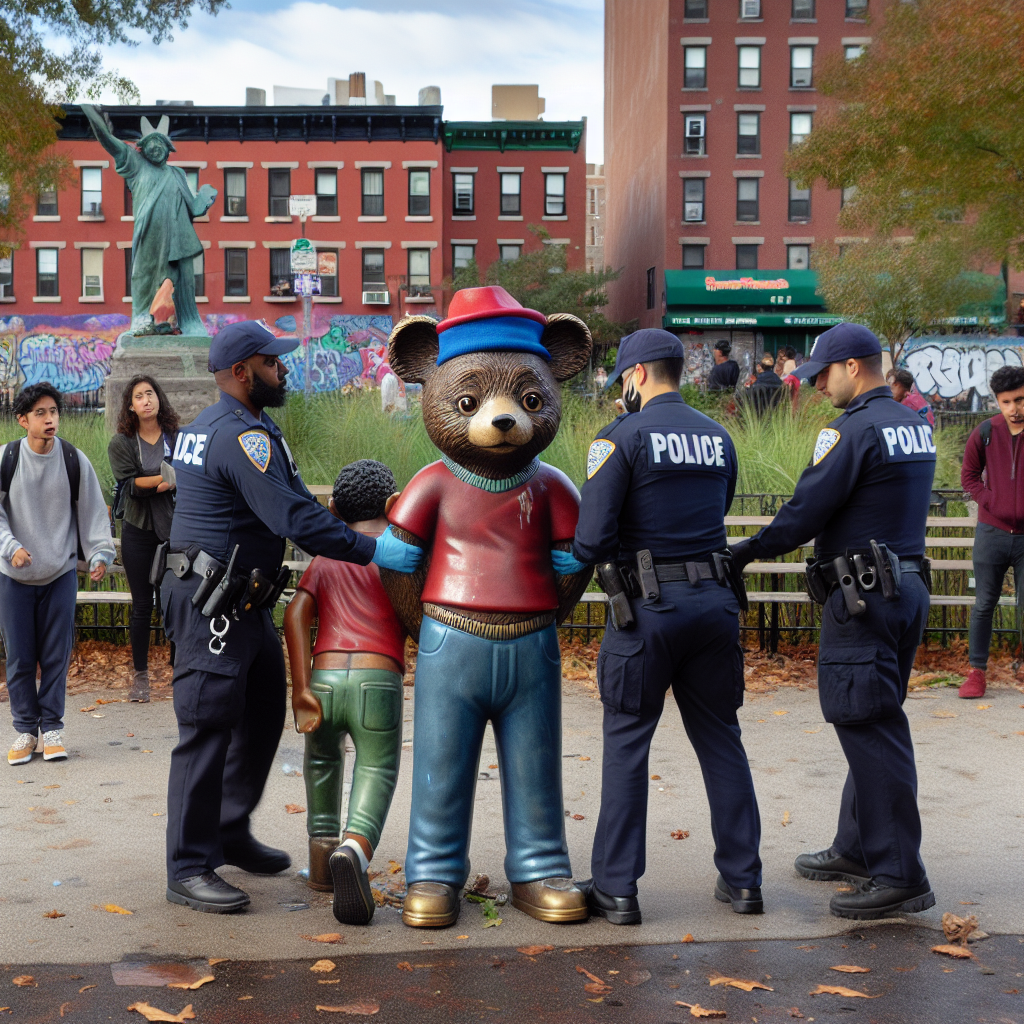 Paddington Bear Statue Vandalized, Two Arrested by Police