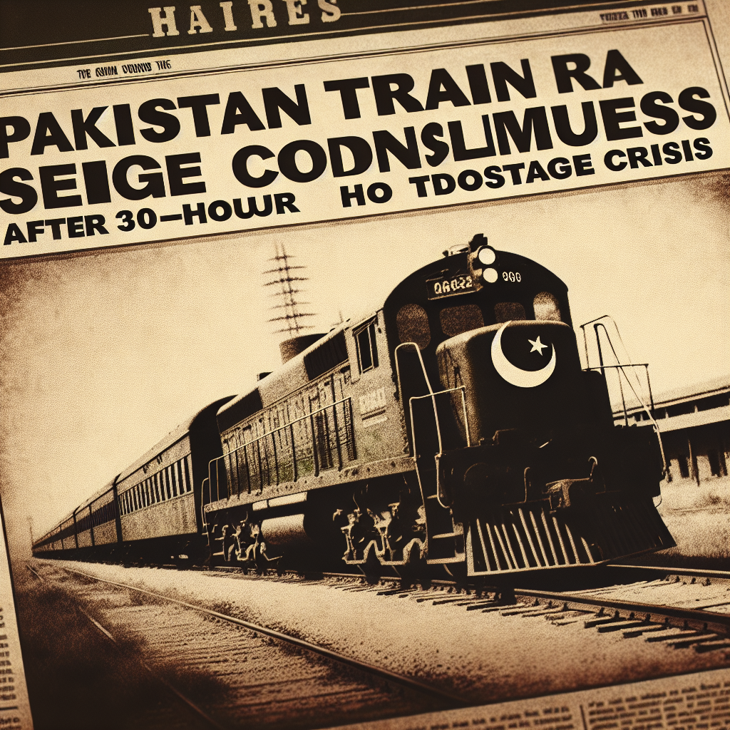 "Pakistan Train Siege Concludes After 30-Hour Hostage Crisis"
