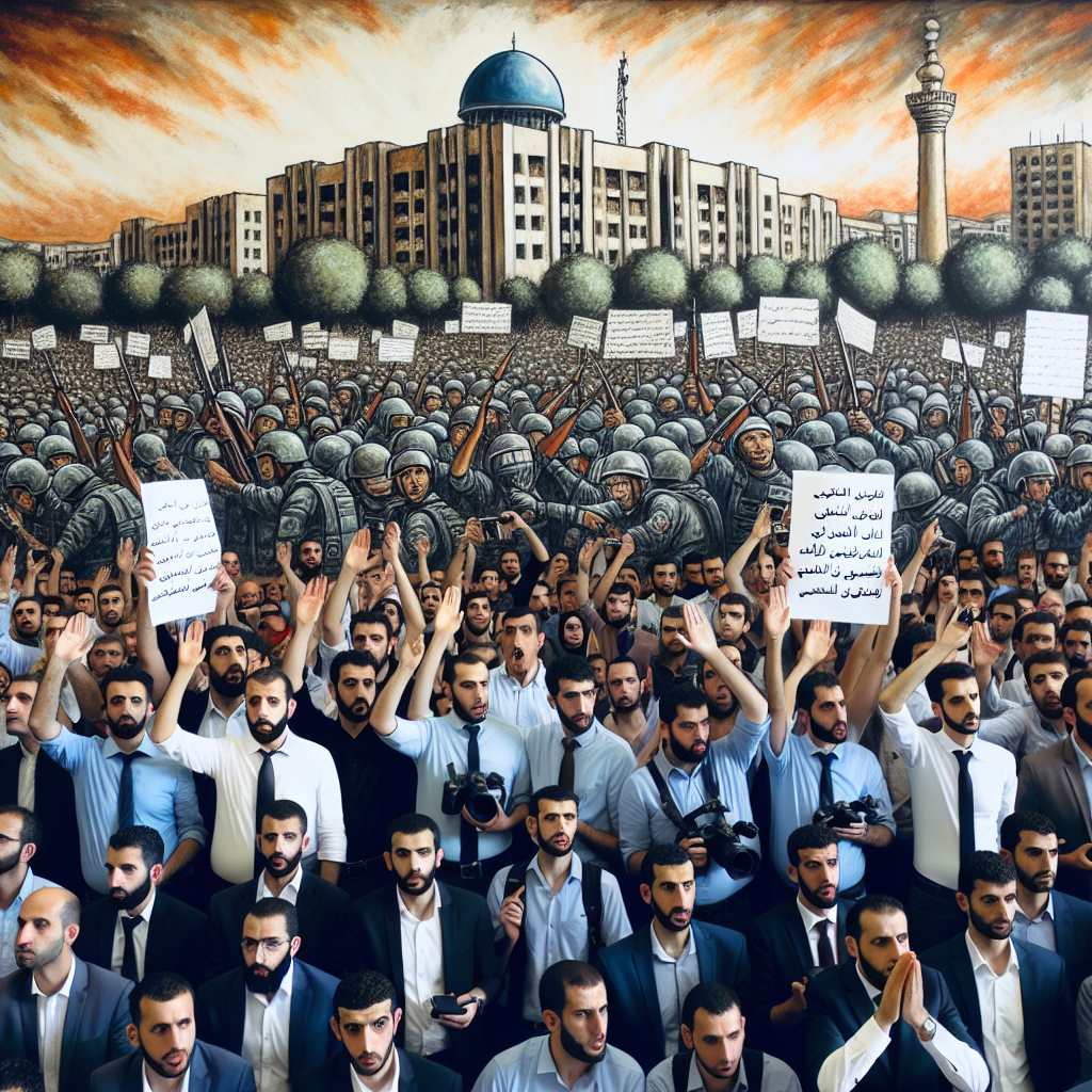 Palestinian Journalists Rally Against Attacks on Colleagues in Gaza