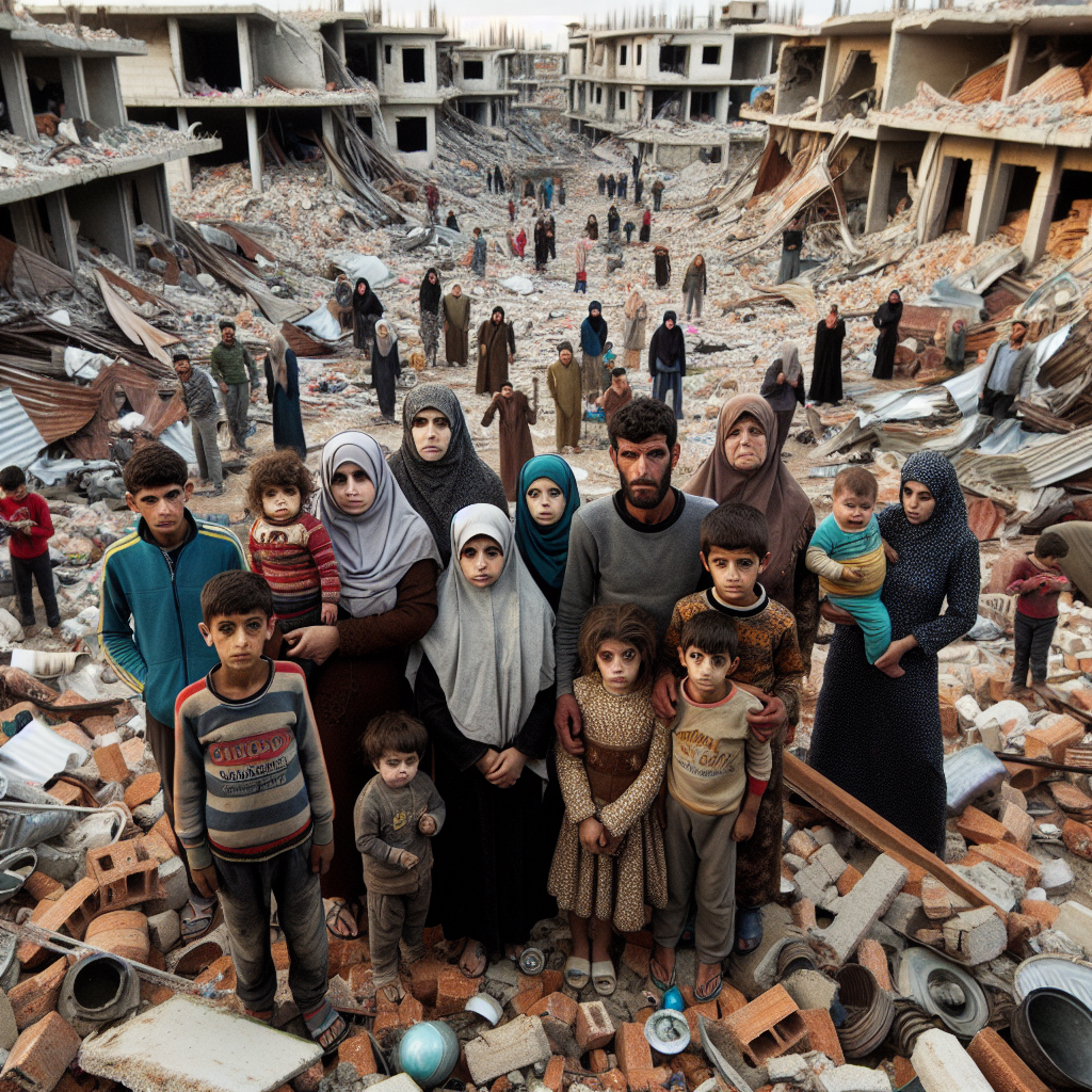 Palestinians Survey Ruins of Demolished Refugee Camp Homes