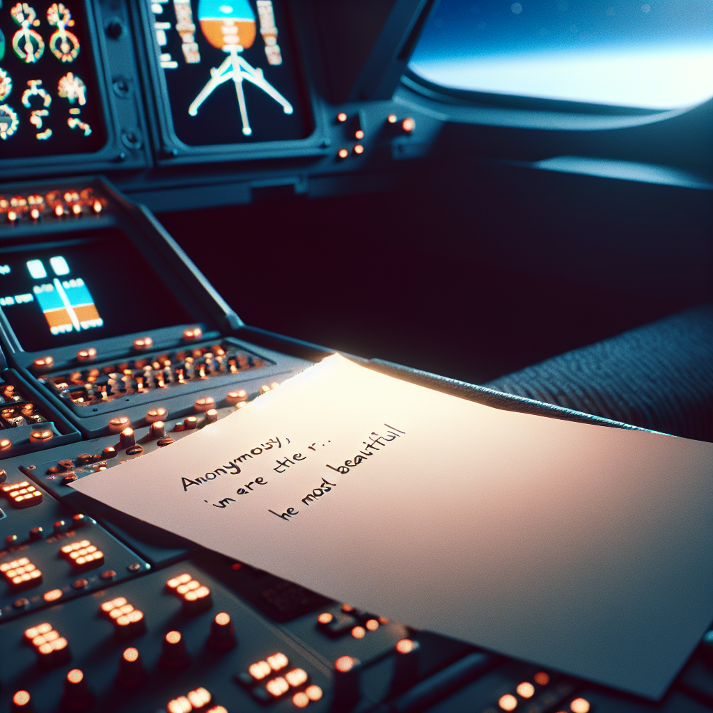 Pilot's Note Calling Influencer "Most Beautiful" Sparks Online Backlash