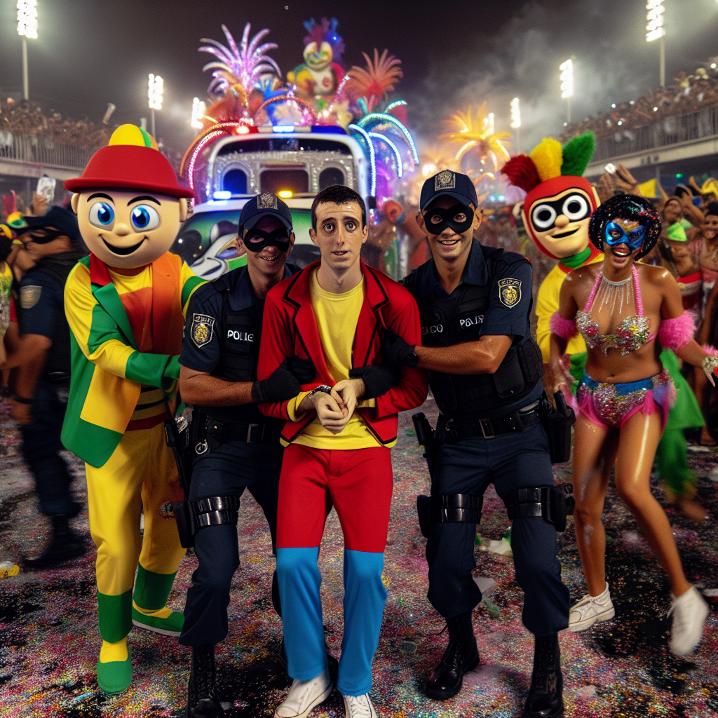 Power Rangers-Inspired Police Nab Thief at Sao Paulo Carnival