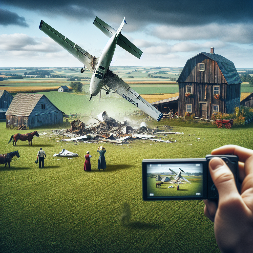 Private Plane Accident in America's Amish Country Caught on Video