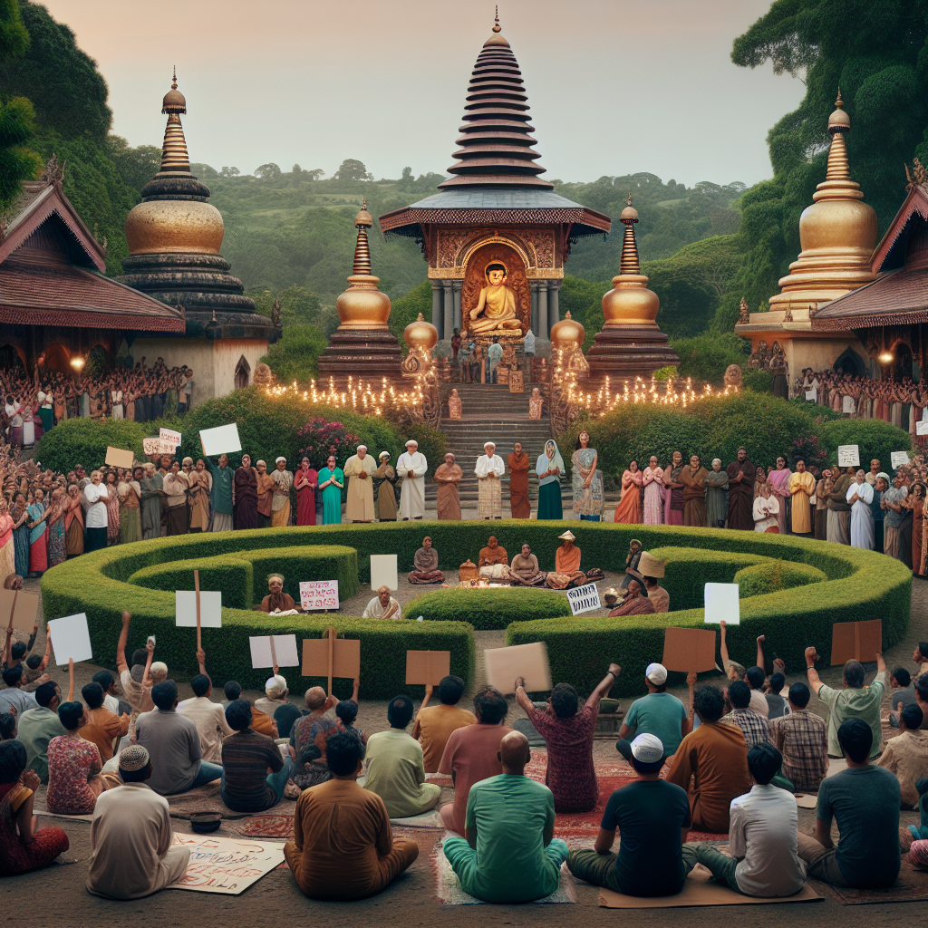 Protests Erupt at Buddhism's Sacred Site Over Hindu Shrine Management Dispute