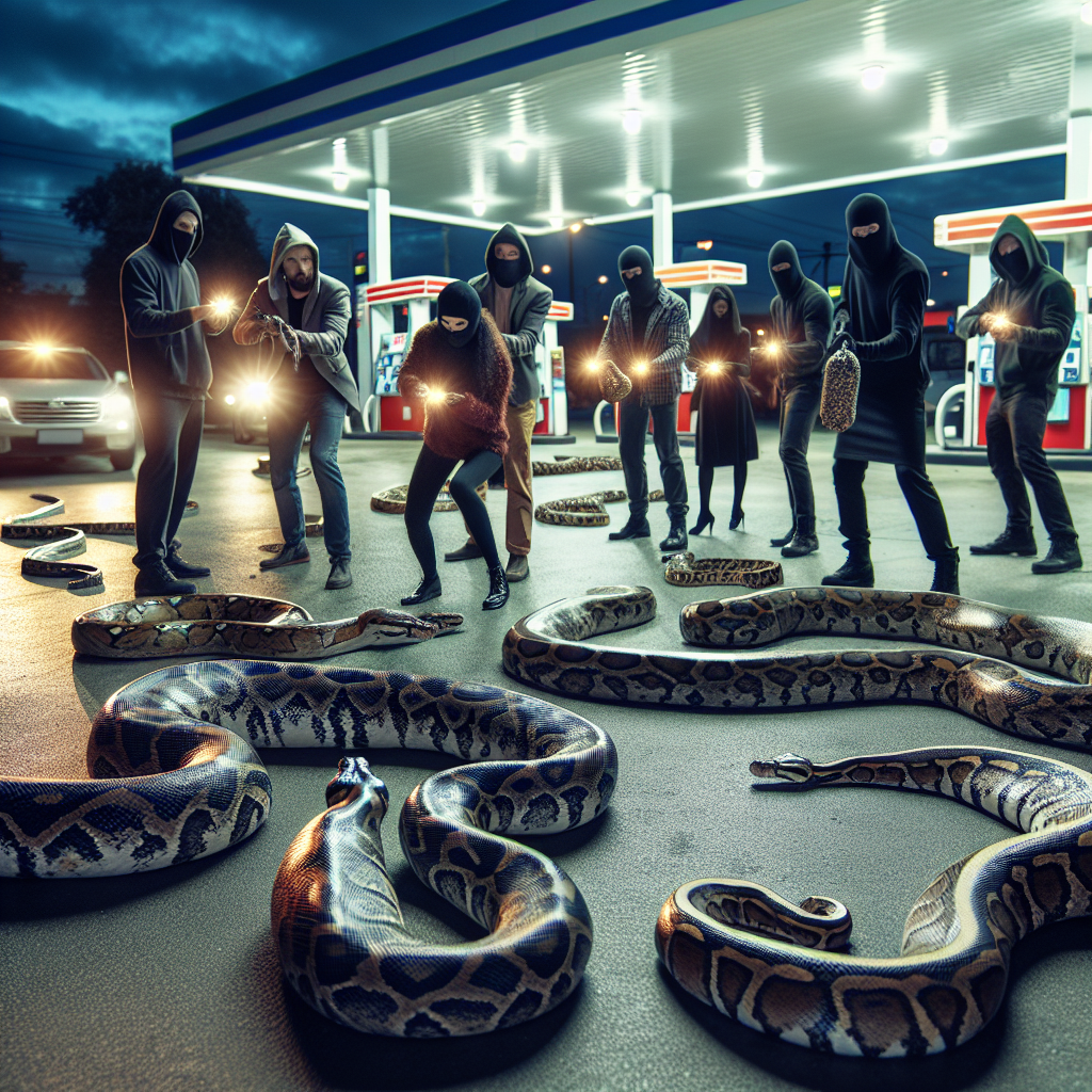 Pythons Used as Diversion in Astonishing Gas Station Heist